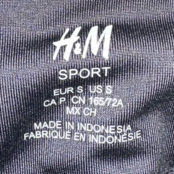 Women's High-Waisted Leggings - US S - Grey - Cream - H&M - Picture 8 of 8